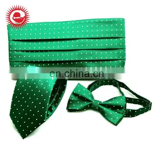 China Supply Large Bulk Novel Style Silk Green Necktie Fabric thumbnail-1