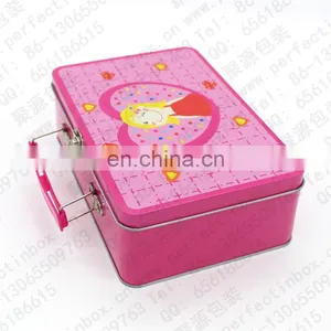 2015 Fancy Black Wholesale Plain Tin Lunch Box/custom Printed Tin Lunch Box thumbnail-6
