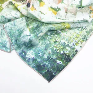 The Best Quality Good Price Custom Digital Printed Turkish 100% Silk Scarf thumbnail-4