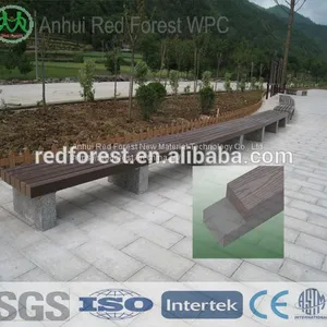 Outdoor Waterproof Wpc Marble Garden Bench thumbnail-2