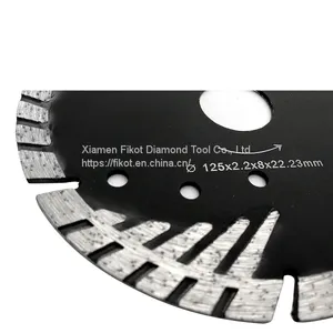 Tiger Segmented Turbo Sandstone Granite Cutting Blade Disc Black thumbnail-2
