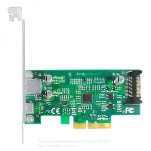 Linkreal 2 Port PCIe x4 10Gb/s to USB 3.1 Type-A +Type-C Adapter thumbnail-1