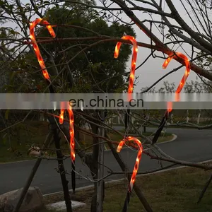 LED Waterproof Solar Hot Sale High Quality Factory Supply Christmas Candy Cane String Lights Outdoor Decorative Street Light thumbnail-5