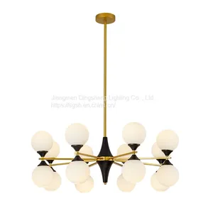 New Style All Copper Chandelier Personality Creative Ice Chandelier Crystal Lamp Household Chandelier Personality Restaurant Chandelier American Style Lamp thumbnail-5