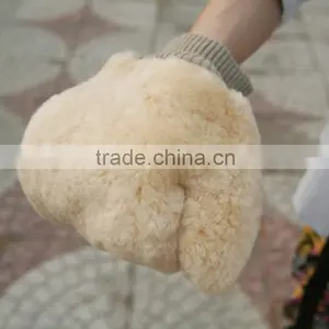 Genuine Sheepskin Wash Mitt,car Wash Glovers Made in China thumbnail-5