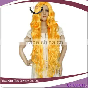 Long Curly Orange Cosplay Wig thumbnail-1