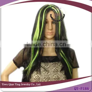 Cheap Long Colorful Synthetic Halloween Party Wig thumbnail-1