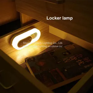 Magnetic Slide Switch LED Night Lamp Built-in Rechargeable Battery PIR Motion Sensor Led Cabinet Light For Wardrobes Cupboards thumbnail-1
