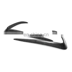 High Quality Carbon Fiber Fog Light Cover Canards for Tesla Model x thumbnail-1