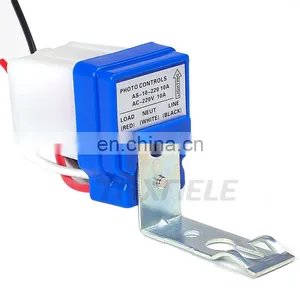 Automatic On Off Photo Switch Auto Photocell Street Light Switch DC AC 12V 24V 220V 50-60Hz 10A Photo Control Sensor Switch thumbnail-1