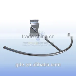 Metal Chrome Display Slatwall Hook With 2 Sides thumbnail-1