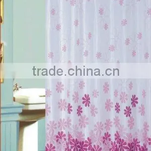 Houndstooth Shower Curtain Hibiscus Shower Curtain thumbnail-1