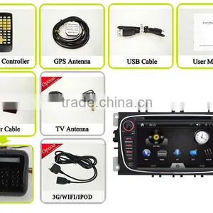 Car Stereo for Ford Focus Mondeo Transit Connect DVD GPS Navigation Multimedia Car GPS NAVI Bluetooth SWC WIFI 3G RDS 1080P AUX thumbnail-1