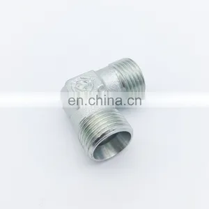 Parker Steel Zinc Plated Hydraulic Elbow Threaded Adapter, 4EMK4S, G 1/4 Male G 1/4 Male thumbnail-3