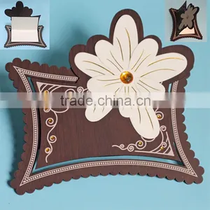 2016 Hot Sale Newest Products Luxury Wooden Flower Wedding Greeting Invitation Card thumbnail-1