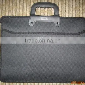 Black Business Briefcase/Sewing Handle Briefcase thumbnail-3