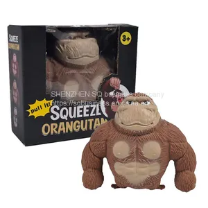 2023 New Creative Modern Novel Design Decompression Stretch Gorilla Toy Stretch Monkey Anti Stress Squeeze Fidget Toys thumbnail-1