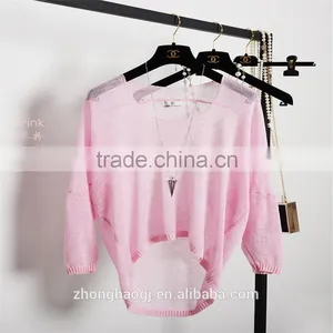 New Fashion Women Summer Pullover Breathable Sweater With Best Qualtiy thumbnail-3