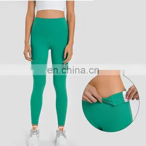 High Quality Custom Logo High Waisted Tummy Control Yoga Leggings Tie Dye Women Hidden Pocket Fitness Gym Workout Tights thumbnail-1