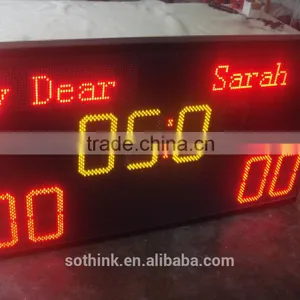 Wireless Remote Control Warterproof Outdoor LED Scoreboard With Shot Clock thumbnail-1