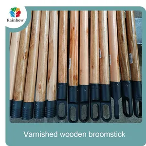 Custom Painted Broom Wooden Handle Mop Brush Handle Broom Stick 120*2.2cm thumbnail-1