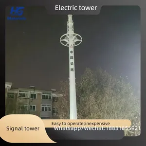 Steel Structure Microwave Antenna Communication Tower, Angle Steel 5G Signal Mobile Communication Base Station Tower thumbnail-1