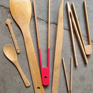 Bamboo Bread Tong,bamboo Wood Kitchen Tongs on Sale Toaster Tong thumbnail-1