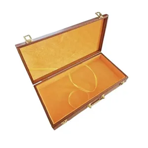 Premium Gift Box Sapele Entandrophragma Cylindricum Song Brocade Faces Wood Box Ancient Book Jewelry Articraft Package Box thumbnail-3