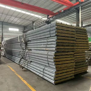 Fireproof Rock Wool Sandwich Panel for Prefab House Wall & Roof thumbnail-3