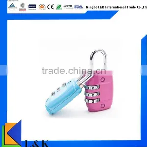 Colorful 3-digit Resettable Travel Lock/wholesale Promotional Lock thumbnail-1