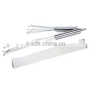 Hot Amazon Supply 12inch Slanted Rods Stainless Steel Wire Ball Egg Whisk Better Beater Egg Whisk thumbnail-3