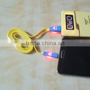 Hot Selling Slime V8 Data Cable With Led Light for Samsung thumbnail-3