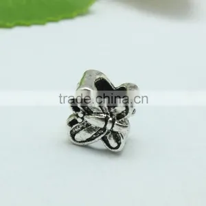 Wholesale Pdora Archaized Anti-silver Butterfly Shape Hole Beads, DIY Bracelets Hole Beads Accessories thumbnail-3