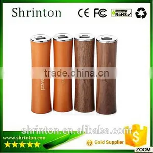 Wooden Tube Universal Portable Power Bank 2600mah thumbnail-1