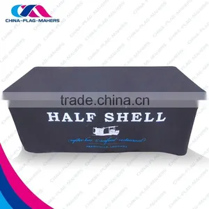 Custom Logo Print Trade Show Display Tablecloth Protector thumbnail-2