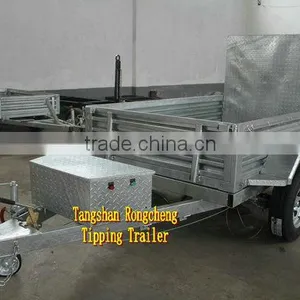 Hot Dipped Galvanized Hydraulic Tipping Box Trailer/ Tipper Trailer/ Farm Trailer thumbnail-3