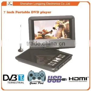 Super Electronic Shock Resistance 7 Inch Lcd Screen Rechargable Portable Dvd Player thumbnail-1