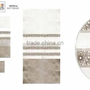 White Grey Wall Tiles 45X30 Glossy thumbnail-4