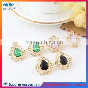 High Quality Waterdrop Shaped Caystal Stud Earrings for Women Earring Stud thumbnail-2