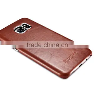 Original Icarer Vintage Series High Quality Real Leather Rubber Back Case for Samsung S7 Edge MT-5682 thumbnail-3