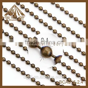 Wholesale Color Ball Chain Antique Brass Ball Chain thumbnail-1
