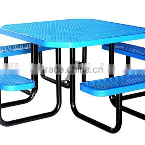 Picnic Table, Expanded Picnic Table, Octagonal, 46inch, Blue, Green, Etc. thumbnail-1