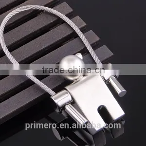 Boy Skipping Rope Key Chain Aircraft Cable Keychain Wire Key Ring Stianless Steel Keyring thumbnail-6