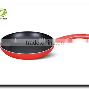 Size 20/24/28 cm Aluminum Kitchen Utemsil Cooking Pan Frying Skillet Pan Pizza Pan Egg Pan thumbnail-2