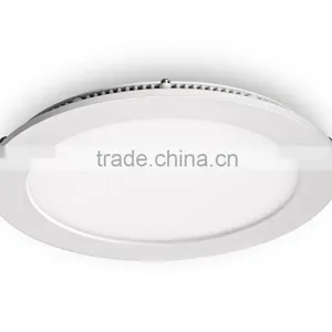Modern Residential White Body Recessed 18W Led Panel Lamp Round thumbnail-2