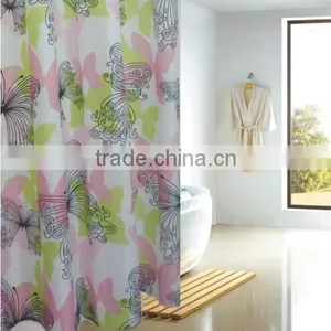 Waterproof Eco-friendly Polyester Shell Printed Shower Curtain, for Hotel Family thumbnail-3