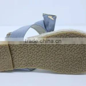 2016 Latest Lady Flat Sandal Shoes Comfortable Powderblue Sandal Shoes With Bowknot for Ladies thumbnail-3