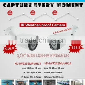 Kendom Manufacturer High Difinition IP66 Vandal Proof Indoor Use IR Ahd Dome Camera With 3.6,4.0.6,0,8mm Fixed Lens thumbnail-3