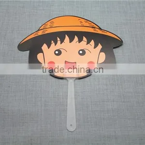 Chinese Personalized Plastic Hand Held Fan Manual Hand Fan Advertising Fan thumbnail-1