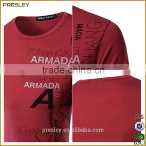 Presley OEM High Fashion Bulk Apparel Men Clothing Print Tshirt Custom Logo t Shirt thumbnail-5